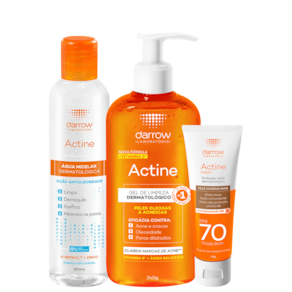 Kit Darrow Actine Colors FPS70 Pele Morena Mais (3 Produtos)