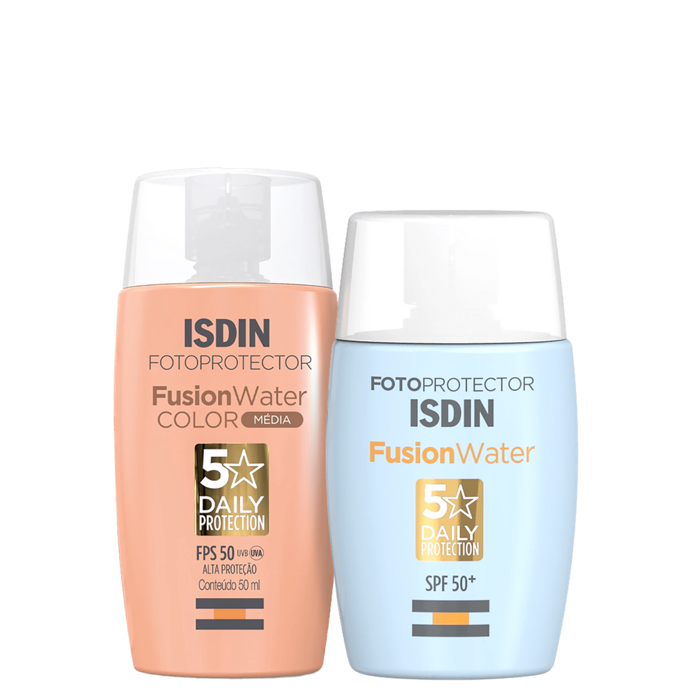 Kit ISDIN Fusion Water 5 Stars Color Média (2 Produtos)