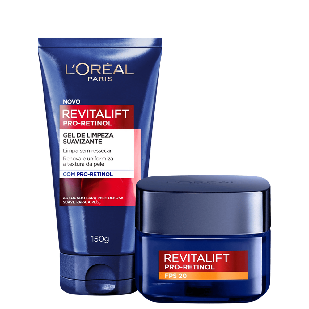 Kit L`Oréal Paris Revitalift Retinol FPS20 Dupla Ação (2 Produtos)