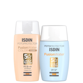 Kit ISDIN Fusion Water 5 Stars Color Clara (2 Produtos)
