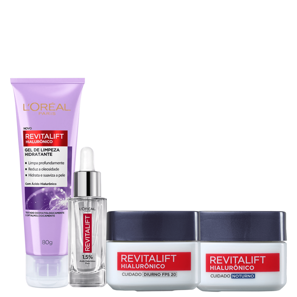 Kit L’Oréal Paris Revitalift Hialurônico (4 Produtos)