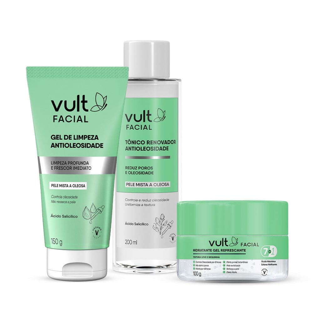 Kit Vult Antioleosidade (3 Produtos)