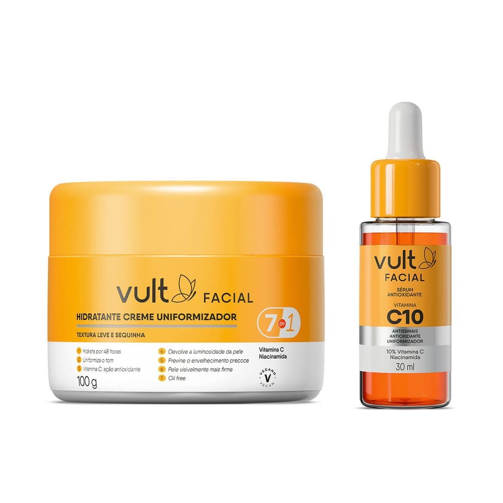 Kit Vult Facial Vitamina C Antioxidante (2 Produtos)