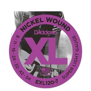 Encordoamento Para Guitarra De 7 Cordas 09 Daddario EXL120-7