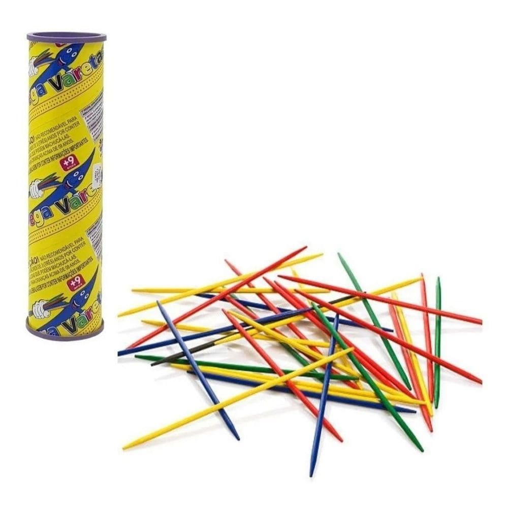 Jogo Pega Varetas Colorido 25 Varetas