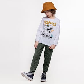 Calça Moletom Menino Flame Punho