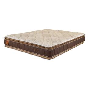 Colchão King Size 193X203X28 Bali Prorelax Molas Ensacadas Pillow Top Duplo - Marrom