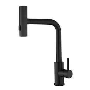 Torneira Misturador Inox Cozinha,bancada com Articulador Linha Inox Preta Grascan Preto