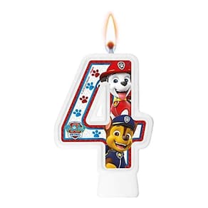 Vela de Aniversário Patrulha Canina - Número 4