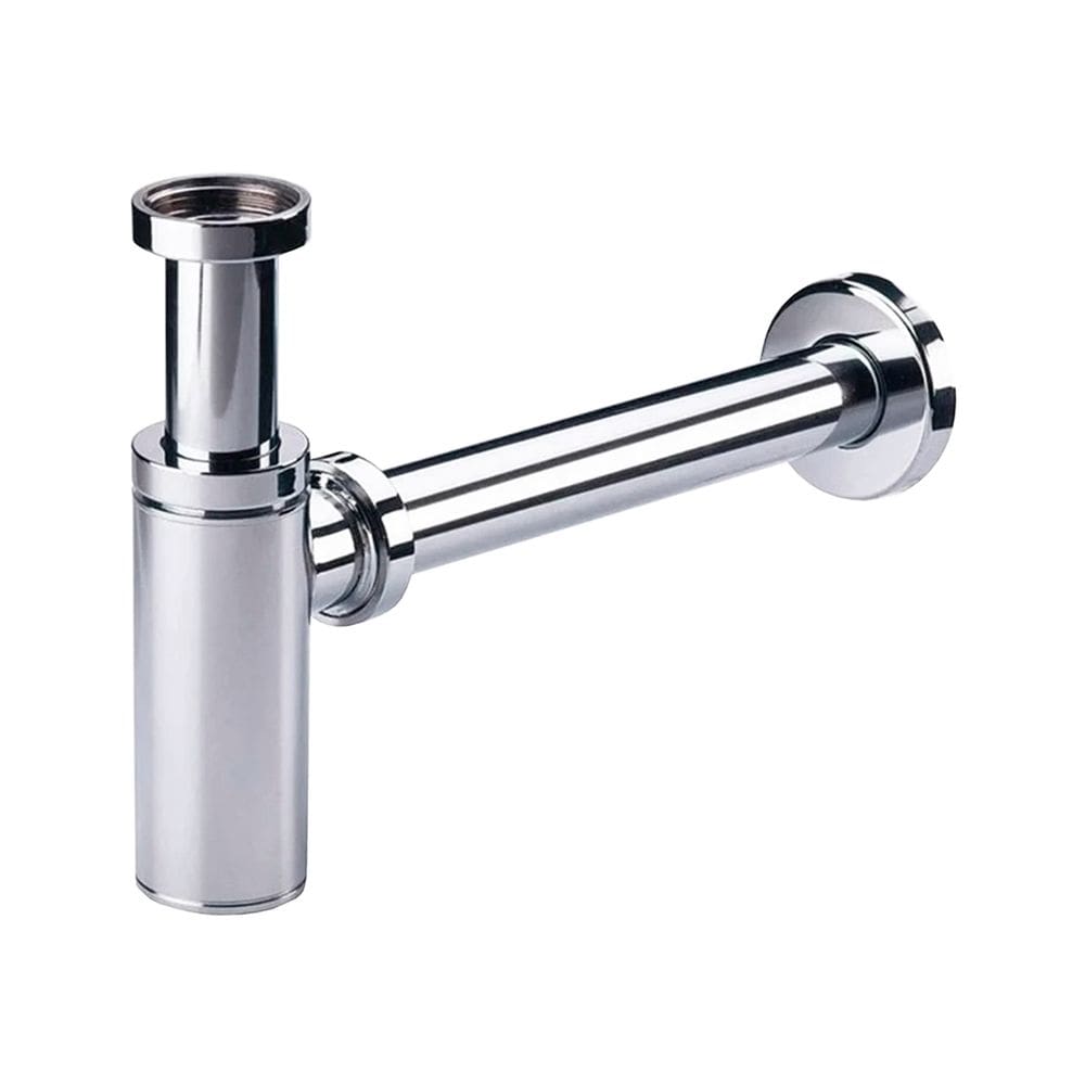 Sifão Cromado Inox para Cuba de Banheiro
