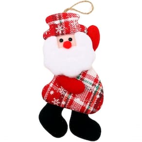 Kit 12 Pendente Natalino Boneco De Neve Rena Papai Noel 18cm