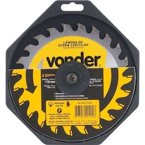 Disco De Serra Circular 110 X 20mm Para Madeira 24 Dentes - Vonder