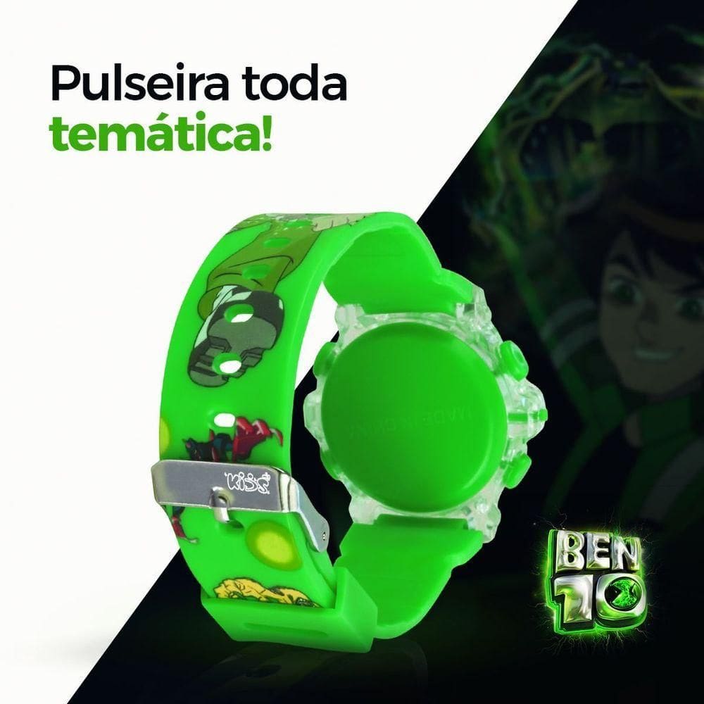 Relogio Infantil Digital Ben10 Verde Silicone | Casas Bahia