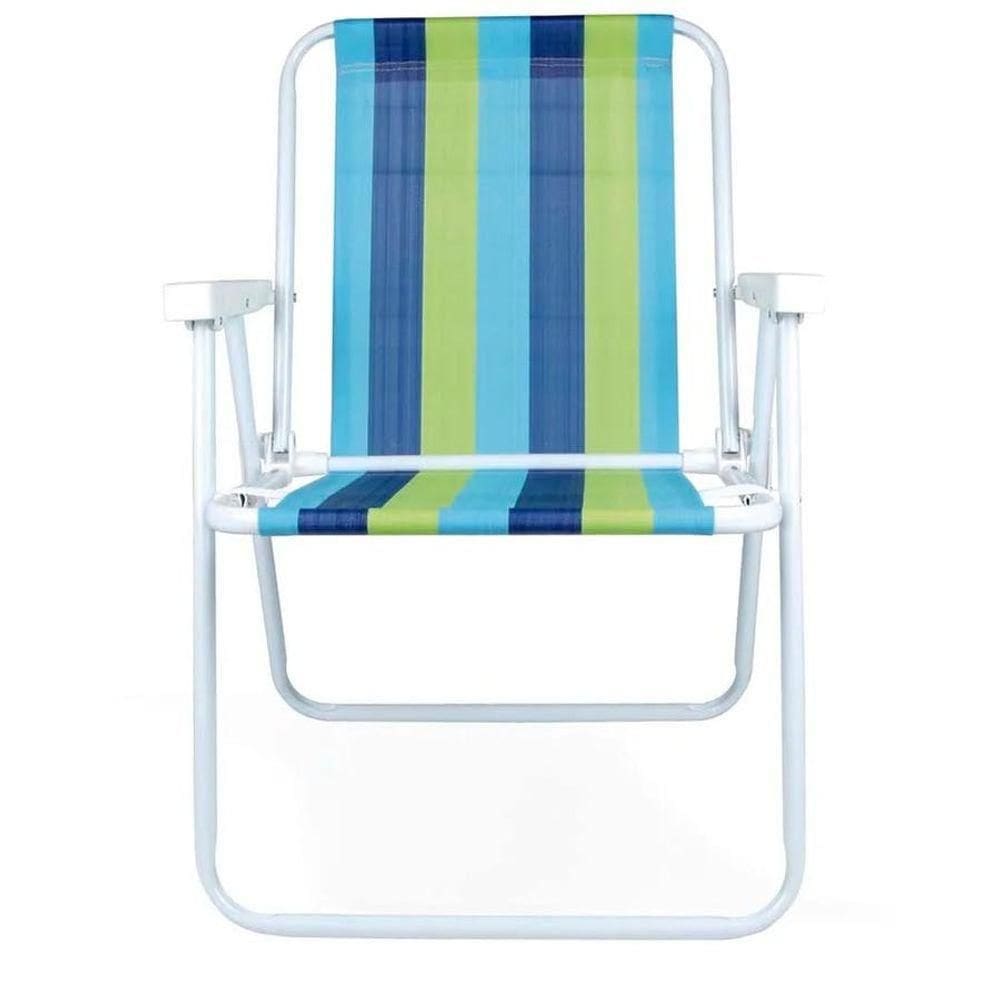 Cadeira De Praia Alta De Aço - Mor