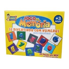 Jogo da Memória Se Divertindo Com Números - 24 Peças