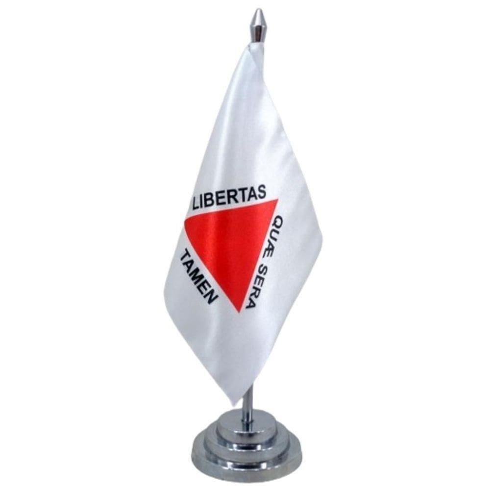 Bandeira Mesa Dupla Face Minas Gerais Mastro 29 Alt. Cetim