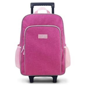 Conjunto Mochila Com Rodinhas Junior E Lancheira Térmica Pink