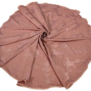 Toalha de Mesa Redonda 160 Tecido Jacquard Rosa 58% Algodão 42% Poliester