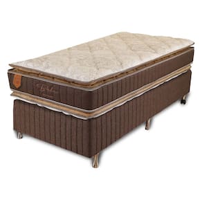 Colchão Solteiro 96X203X65 Bali Prorelax Molas Ensacadas Pillow Top Duplo - Marrom