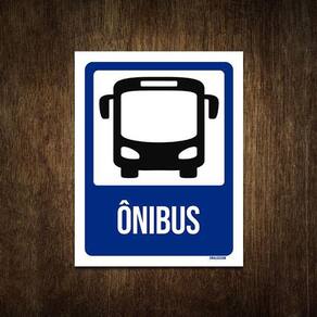 Placa De Sinalização - Ônibus 27X35