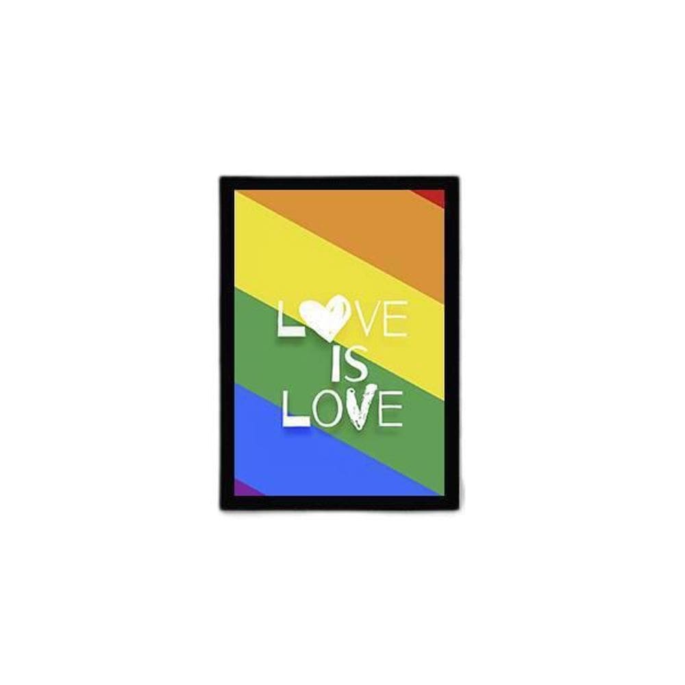 Quadro Love Is Love 24X18Cm