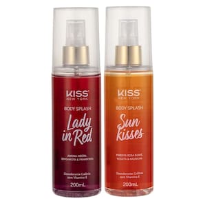 Kit Body Splash Lady In Red + Sun Kisses Kiss New York 200ml