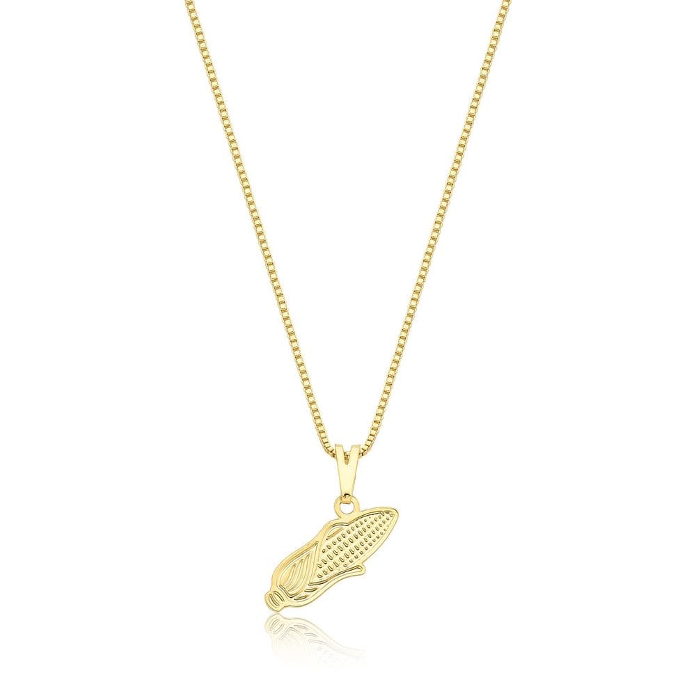 Colar Milho Revestido em Ouro