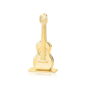 Bibelô Decorativo Viola Caipira Revestido em Ouro