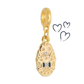 Charm Bebê Menino Revestido em Ouro