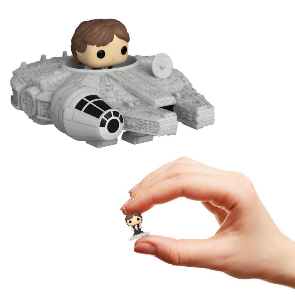 Bitty Pop Ride Star Wars - Han Solo Com A Millennium Falcon