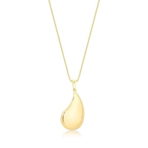 Colar Gota Revestido Em Ouro