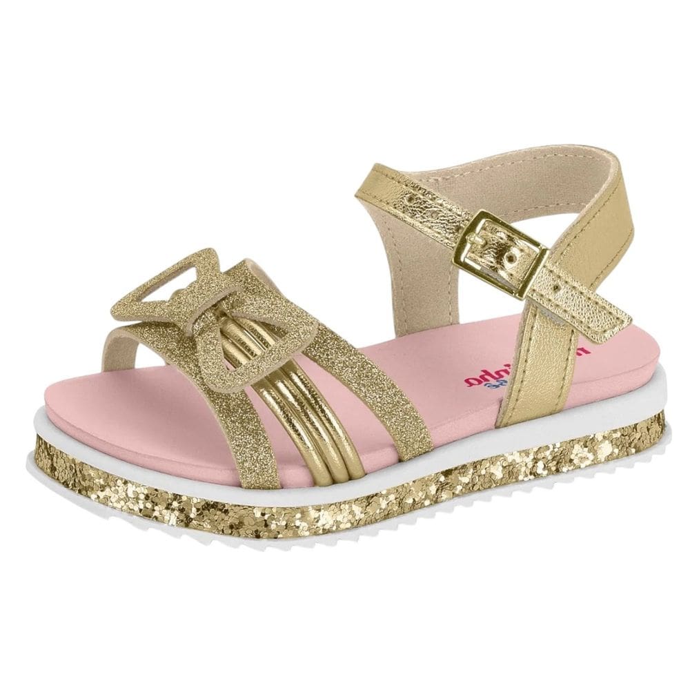 Sandália Infantil Menina Conforto Brilho Moderno Molekinha