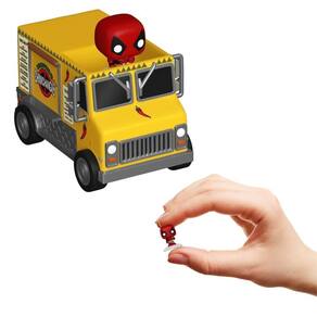Bitty Pop Town Marvel - Deadpool E Caminhão Chimichanga