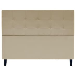 Cabeceira Cama Ivy Para Cama Queen 160 Cm Suede Nude, Suede