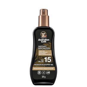 Australian Gold Instant Bronzer FPS 15 - Protetor Solar Spray 237g