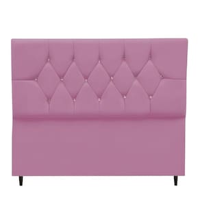 Cabeceira Para Cama Box Estofada Solteirão 100 Cm Suede Madri rosa