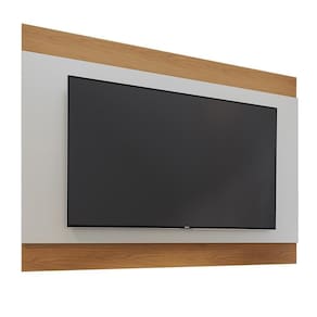 Painel Nilo Off White Matte Freijó Para Tv Até 75 Colibri Off White Matte Freijó