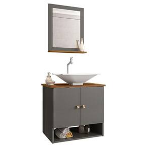 Gabinete Banheiro Deli Cuba Concava Bco Torneira DL08 Val
