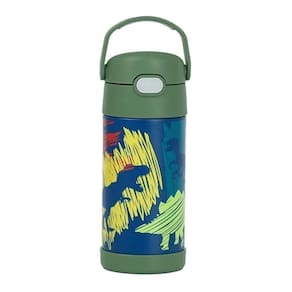 Garrafinha Térmica Funtainer 355ml Dinossauro Verde Thermos