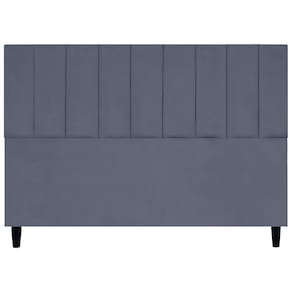Cabeceira Decorativa Elen Para Cama King 195 Cm Suede Cinza, Suede