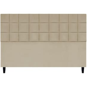 Cabeceira Decorativa Florem Para Cama De King 195 Cm Nude, Suede