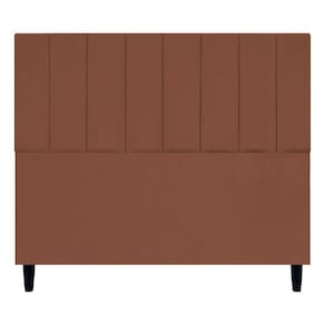 Cabeceira Decorativa Elen Para Cama De Casal 140 Cm Suede Terracota, Suede