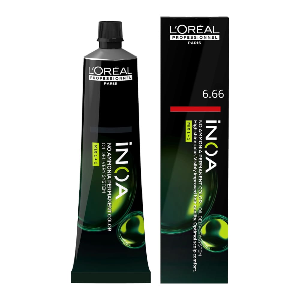 Coloração L`Oréal Professionnel Inoa 6.66 Louro Escuro Vermelho Profundo 60ml