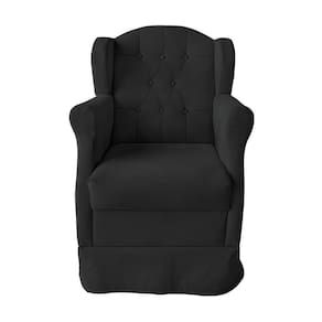 Poltrona Amamentação Cadeira Reforçada Balanço Lile Suede preto