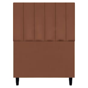 Cabeceira Decorativa Elen Para Cama De Solteiro 90cm Suede Terracota, Suede