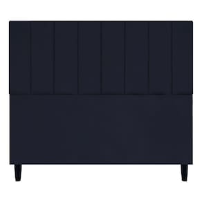 Cabeceira Decorativa Elen Para Cama De Casal 140 Cm Suede Preto, Suede