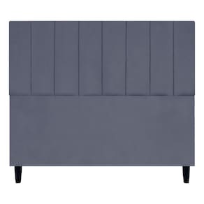 Cabeceira Decorativa Elen Para Cama De Casal 140 Cm Suede Cinza, Suede