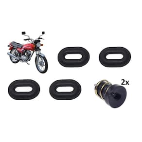 Kit Borrachas + Pinos Travas Tampa Lateral Cg 125