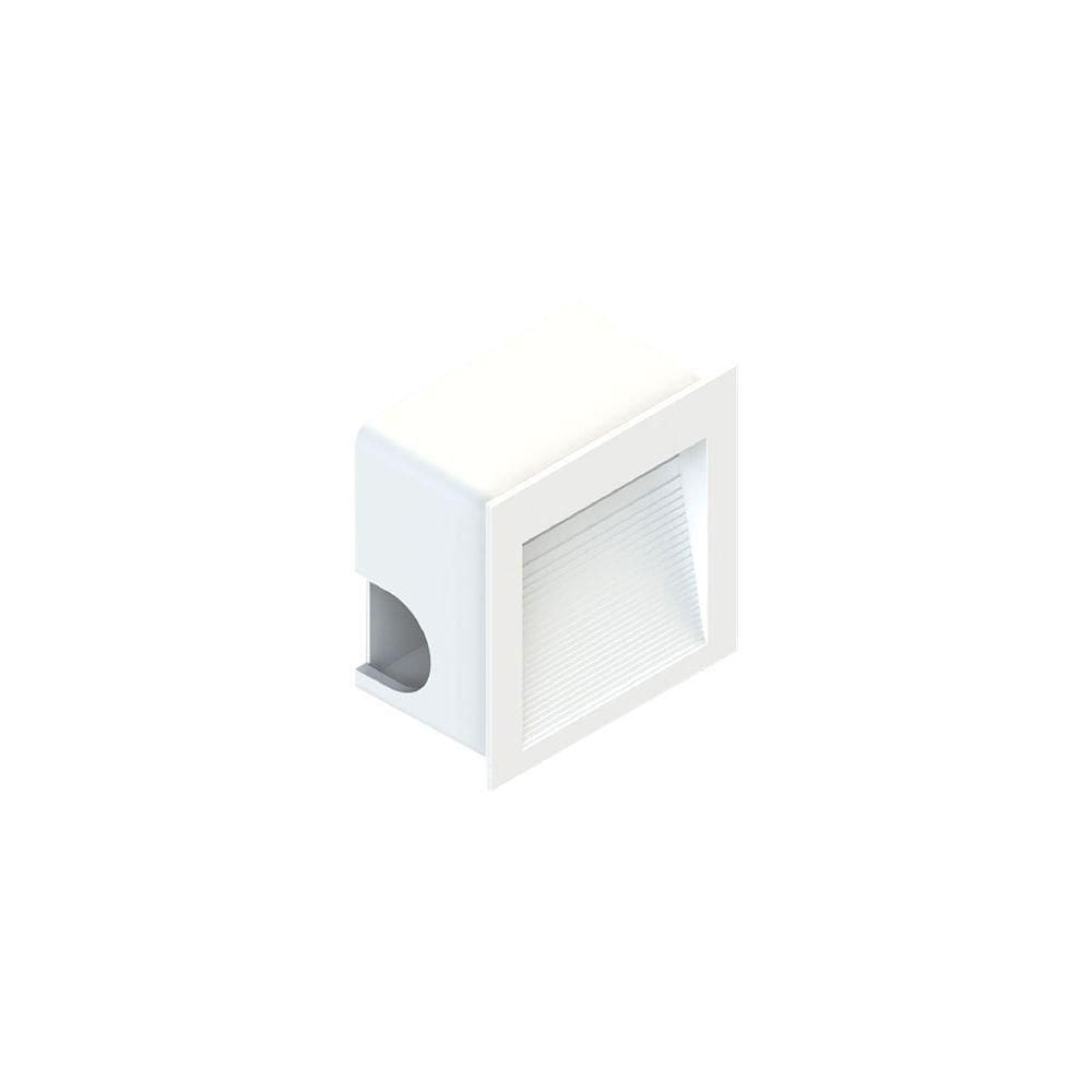 Balizador Save Energy Embutir Led 1,5w Bivolt Branco 3000k Luz Amarela Se-355.1446