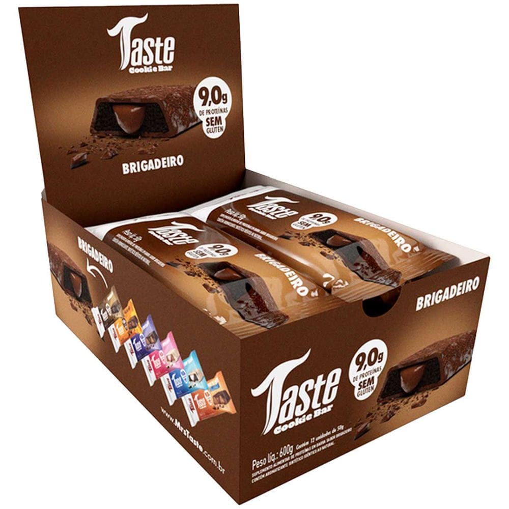 Barra Proteina Protein Bar Mrs Taste Brigadeiro Caixa 12x45g